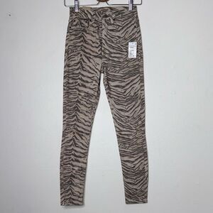 KSUBI Hi N Wasted Jeans in Pantera Animal Print Size 25